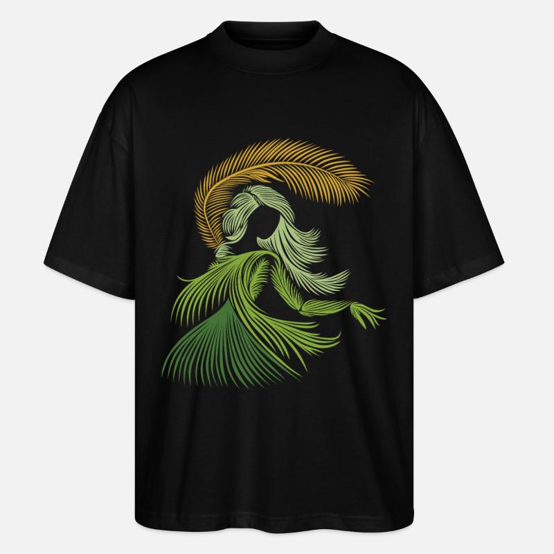 Fille de palmier - T-shirt bio Blaster 2.0 coupe oversize Stanley/Stella Unisexe - noir