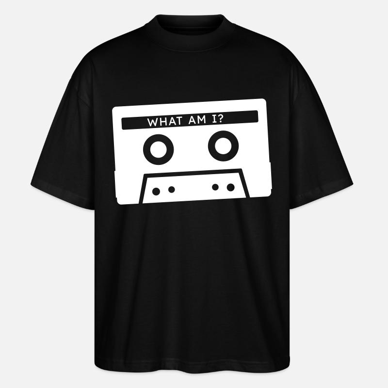 Qu’est-ce qu’une cassette - T-shirt bio Blaster 2.0 coupe oversize Stanley/Stella Unisexe - noir