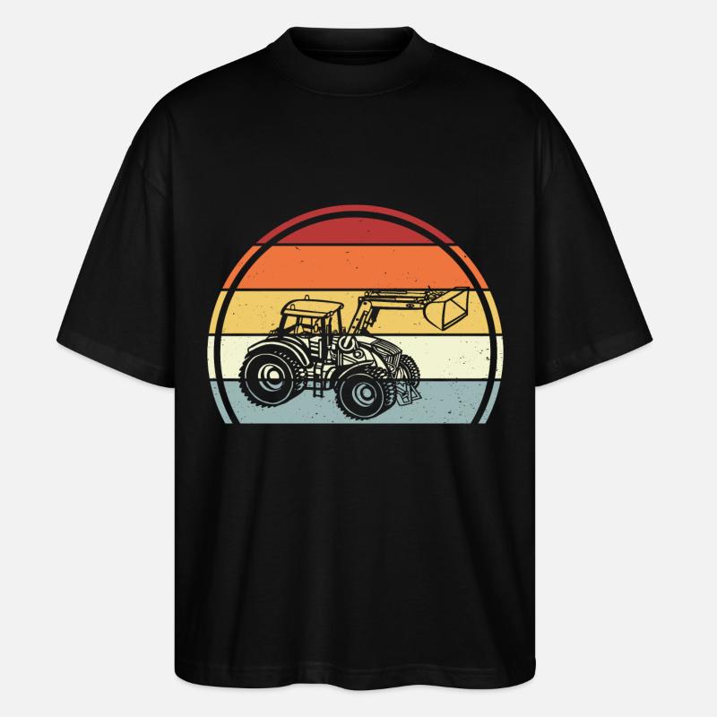 Traktor - Stanley/Stella Oversized Unisex Bio T-Shirt Blaster 2.0 - Schwarz
