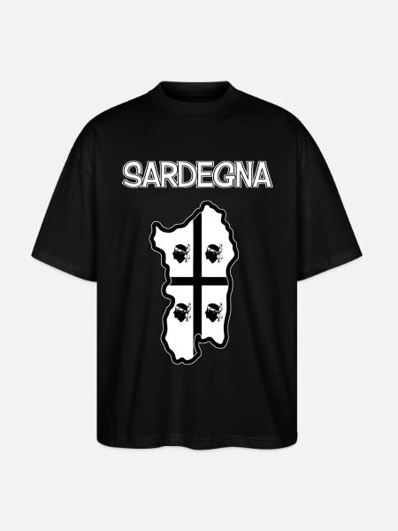 Sardinien - Stanley/Stella Oversized Unisex Bio T-Shirt Blaster 2.0 - Schwarz