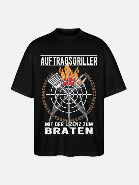 Auftragsgriller - Stanley/Stella Oversized Unisex Bio T-Shirt Blaster 2.0 - Schwarz