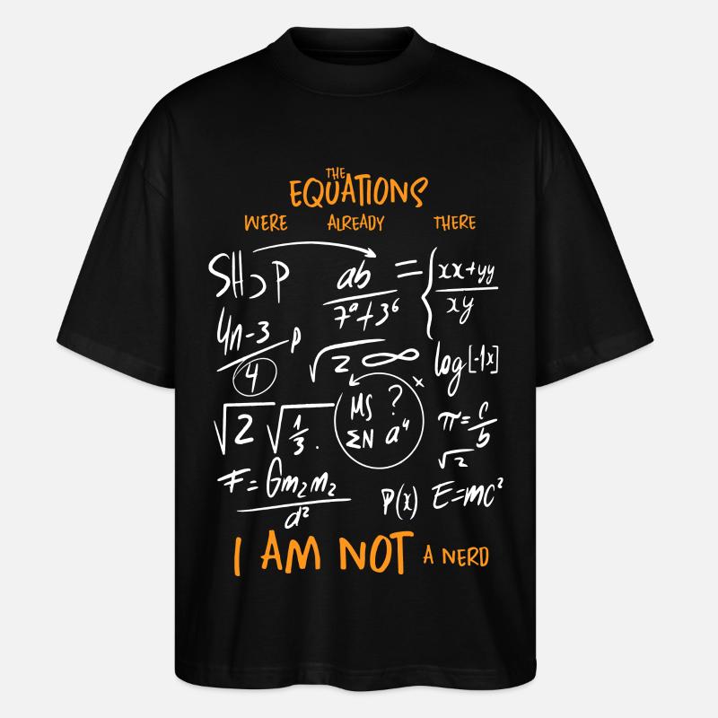 Matematik ligninger - Stanley/Stella Oversize Unisex Øko T-shirt Blaster 2.0 - sort