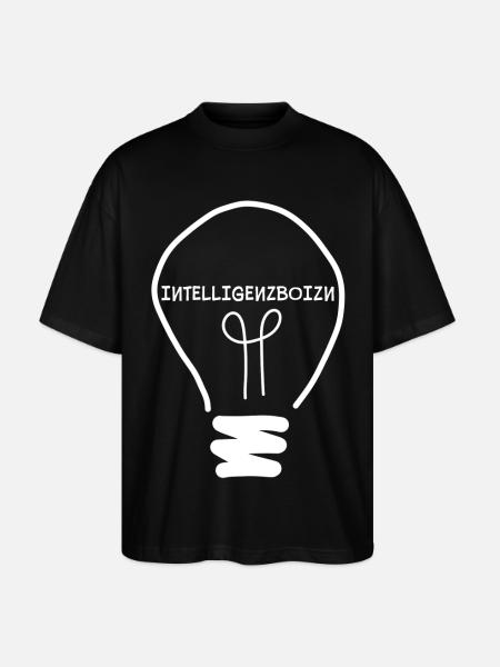Intelligenzboizn - intelligent person, dialect - Stanley/Stella Oversized Unisex Organic T-shirt Blaster 2.0 - black