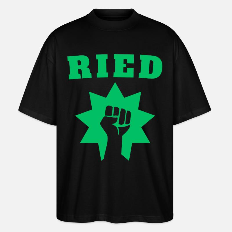 Ried - Stanley/Stella Oversized Unisex Bio T-Shirt Blaster 2.0 - Schwarz