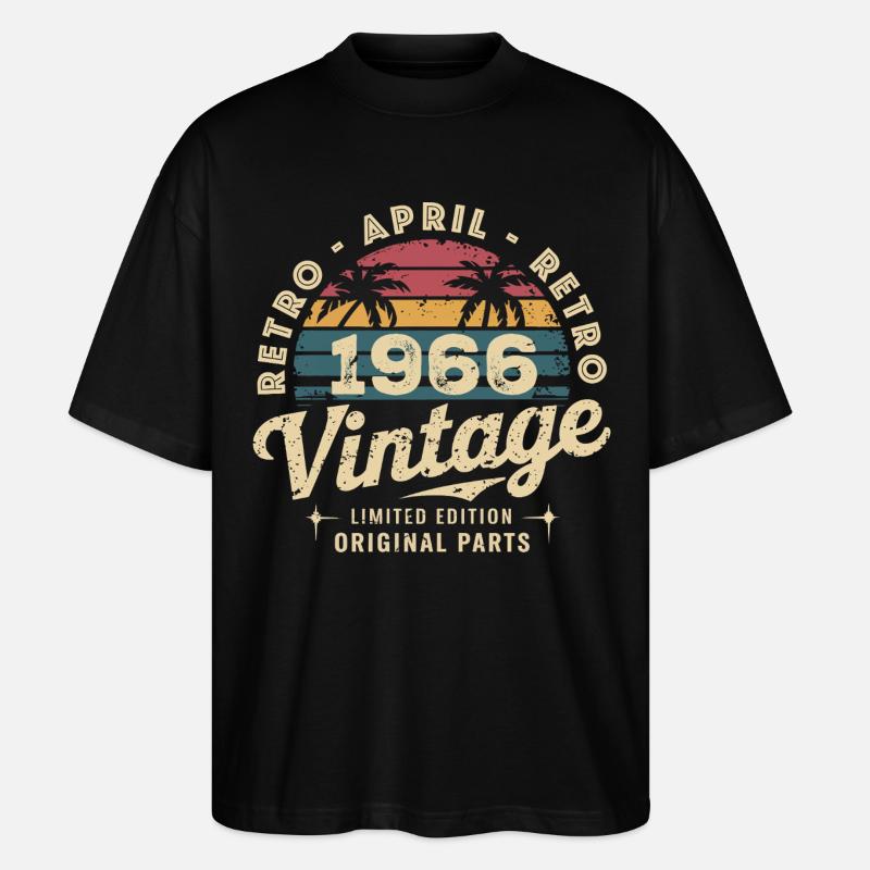 Avril 1966 - April 1966 - Stanley/Stella Oversized Unisex Organic T-shirt Blaster 2.0 - black