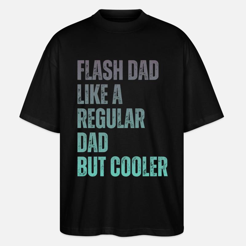 Bloc Flash Papa Boulderer - T-shirt bio Blaster 2.0 coupe oversize Stanley/Stella Unisexe - noir