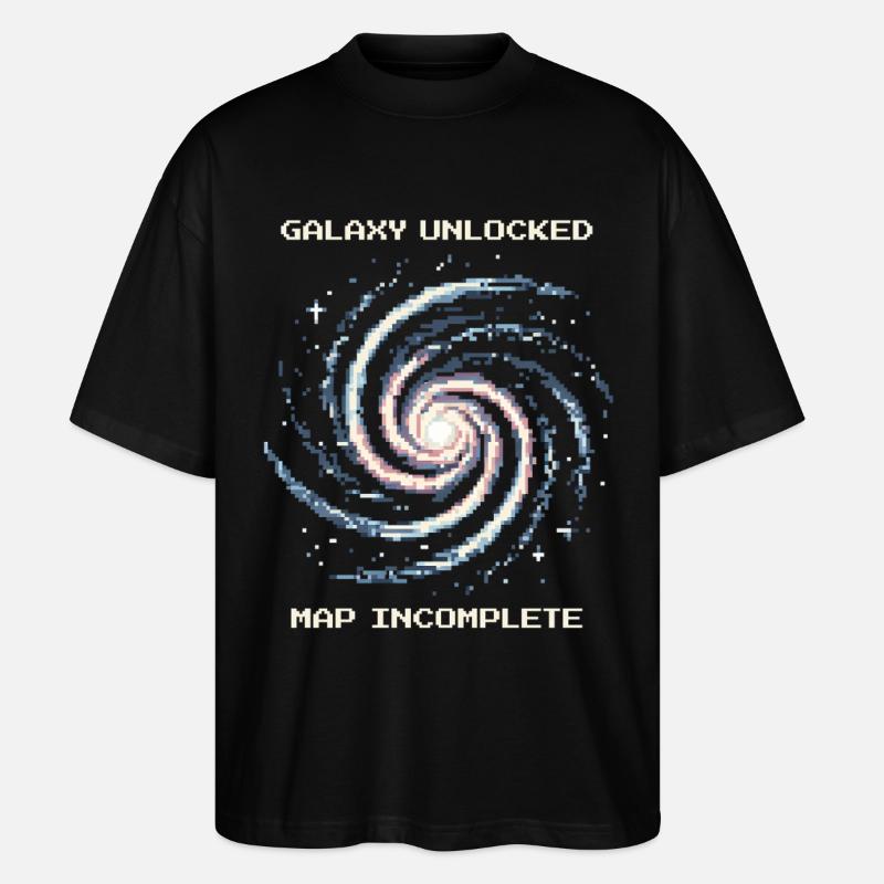 Galaxy Unlocked | Map incomplete - Stanley/Stella Oversized Unisex Organic T-shirt Blaster 2.0 - black