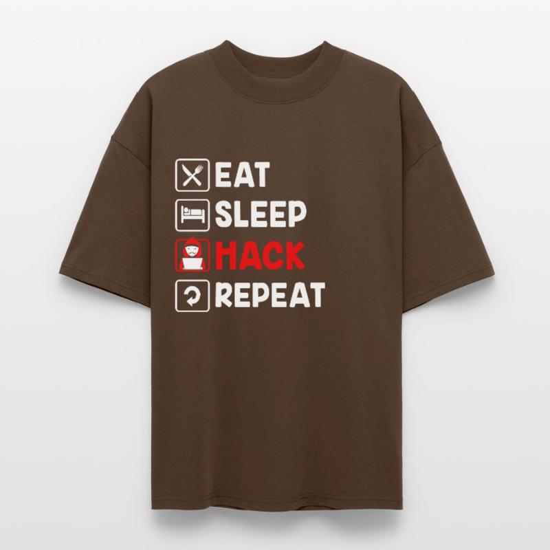 Cybersecurity Cyber Programmer Hacker Stanley/Stella Oversized Unisex Organic T-shirt Blaster 2.0