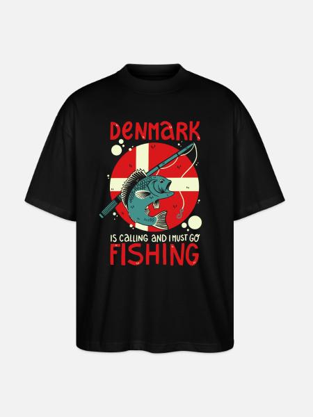 Fishing in Denmark - Stanley/Stella Oversized Unisex Organic T-shirt Blaster 2.0 - black