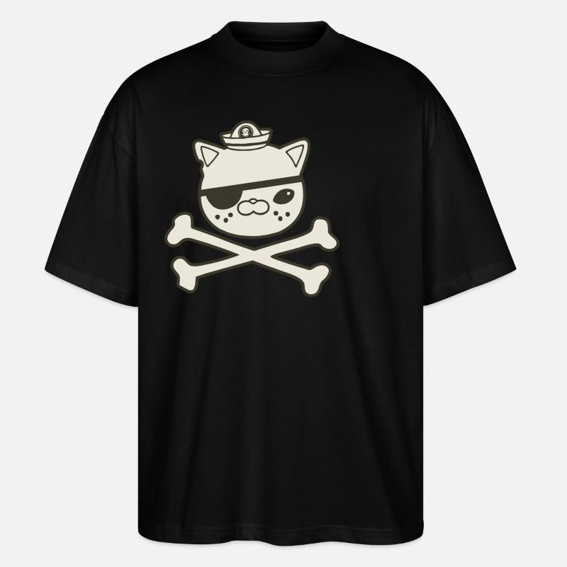 Pirate Funny Graphique - T-shirt bio Blaster 2.0 coupe oversize Stanley/Stella Unisexe - noir