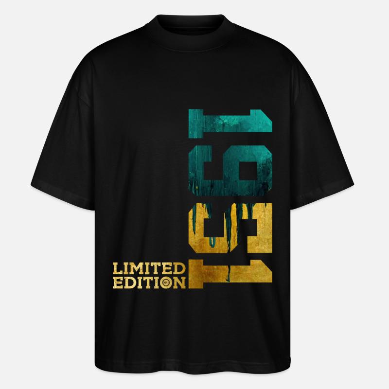 75E ANNIVERSAIRE ÉDITION LIMITÉE 1951 - T-shirt bio Blaster 2.0 coupe oversize Stanley/Stella Unisexe - noir