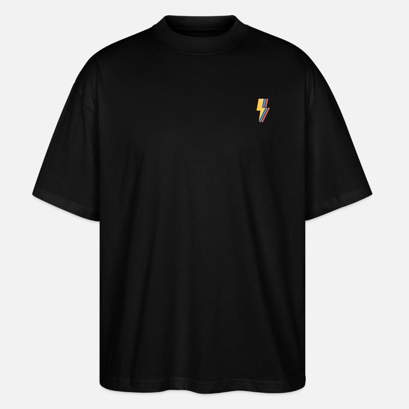 Explainsalot Lightning - Stanley/Stella Oversized Unisex Organic T-shirt Blaster 2.0 - black