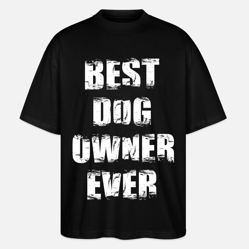 Bester Hundehalter - Stanley/Stella Oversized Unisex Bio T-Shirt Blaster 2.0 - Schwarz