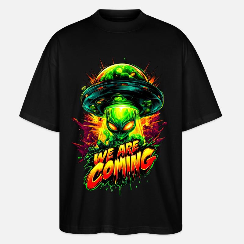 We are comming - Stanley/Stella Oversized Unisex Organic T-shirt Blaster 2.0 - black