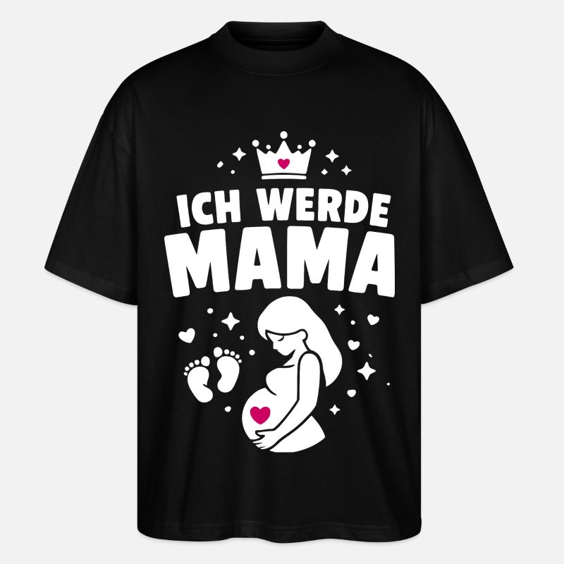 Je vais être maman - maternité - T-shirt bio Blaster 2.0 coupe oversize Stanley/Stella Unisexe - noir