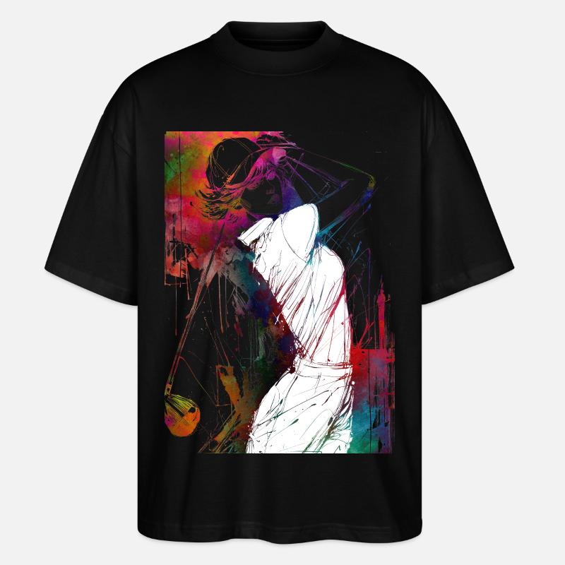 Golfspieler #golf - Stanley/Stella Oversized Unisex Bio T-Shirt Blaster 2.0 - Schwarz