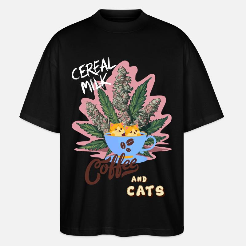 Céréales Lait C&C - T-shirt bio Blaster 2.0 coupe oversize Stanley/Stella Unisexe - noir