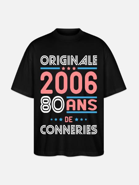 Original – 2006 – 20 Jahre - Stanley/Stella Oversized Unisex Bio T-Shirt Blaster 2.0 - Schwarz