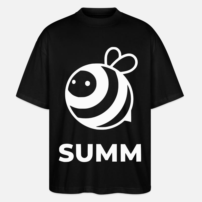 Summende Biene Icon-Design - Stanley/Stella Oversized Unisex Bio T-Shirt Blaster 2.0 - Schwarz