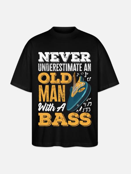 Funny Musician - Stanley/Stella Oversized Unisex Organic T-shirt Blaster 2.0 - black