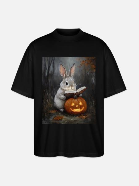 halloween kanin gåva kvinnor män barn dekoration - Ekologisk Oversized T-shirt Unisex Stanley/Stella Blaster 2.0 - svart