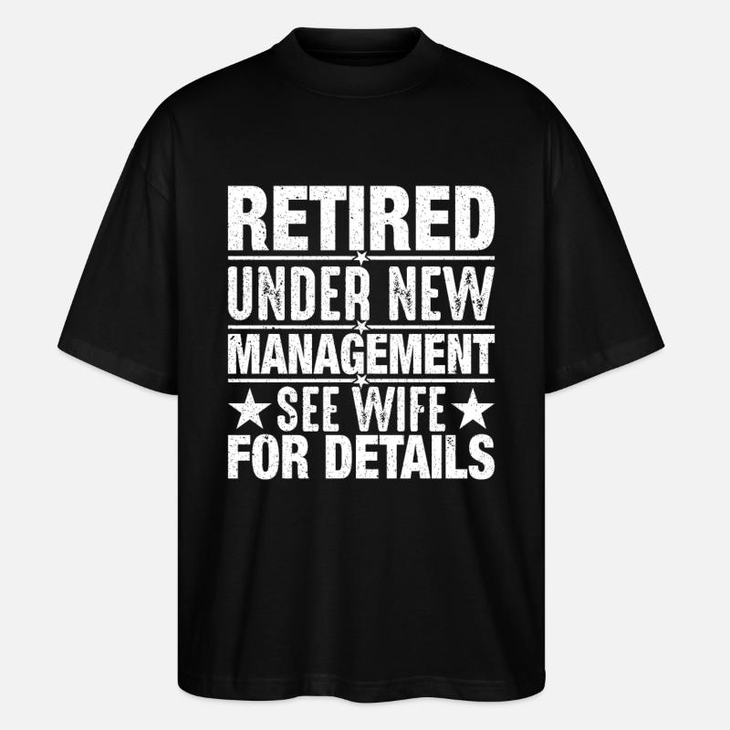Retraité Sous Une Nouvelle Direction - T-shirt bio Blaster 2.0 coupe oversize Stanley/Stella Unisexe - noir
