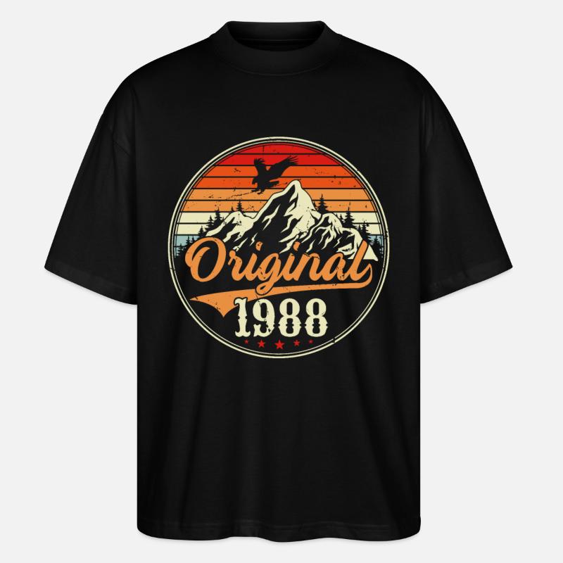 Ursprünglich 1988 - Stanley/Stella Oversized Unisex Bio T-Shirt Blaster 2.0 - Schwarz