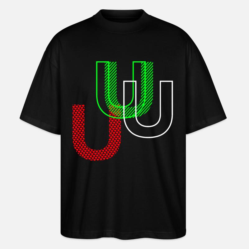 U Neon - Stanley/Stella Oversized Unisex Bio T-Shirt Blaster 2.0 - Schwarz