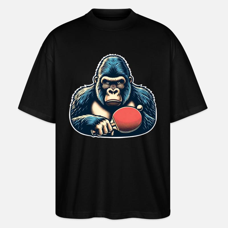 Ping-pong - T-shirt bio Blaster 2.0 coupe oversize Stanley/Stella Unisexe - noir