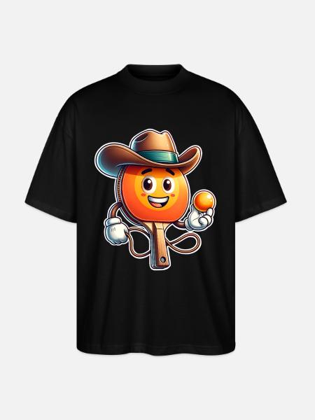 Ping-pong - T-shirt bio Blaster 2.0 coupe oversize Stanley/Stella Unisexe - noir
