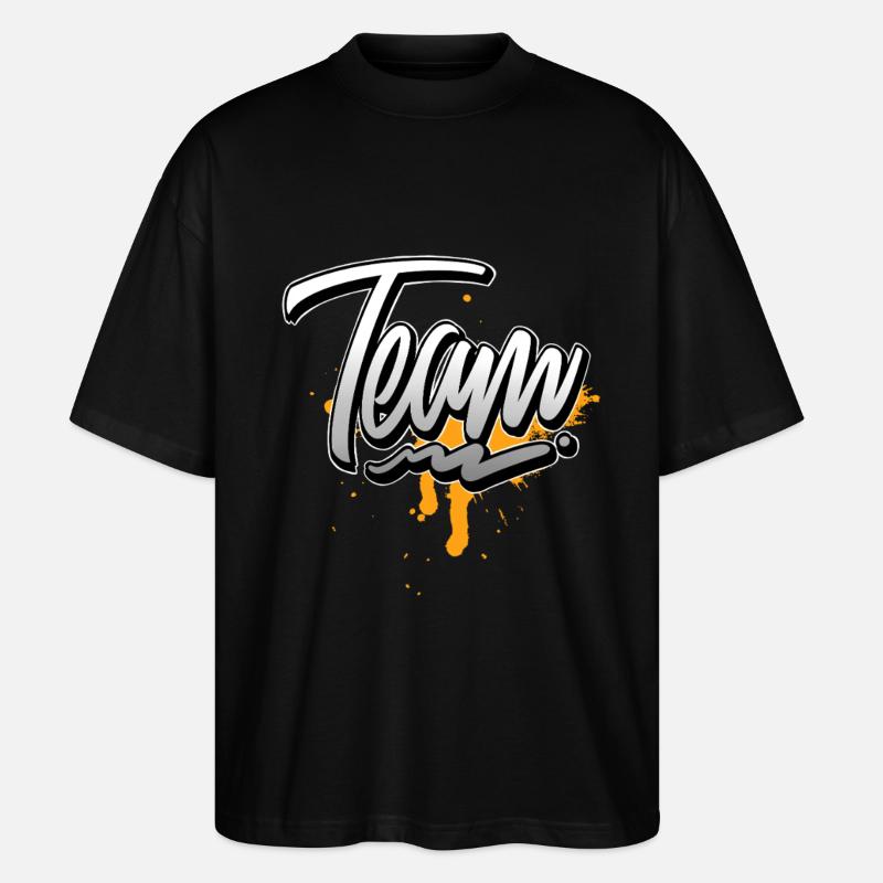 Équipe - T-shirt bio Blaster 2.0 coupe oversize Stanley/Stella Unisexe - noir