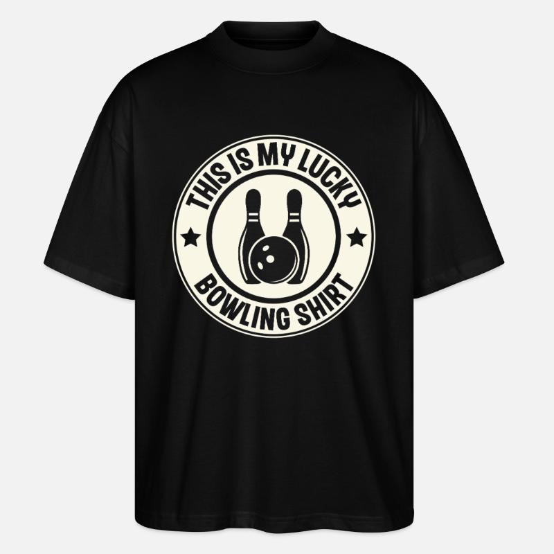 Bowling - Stanley/Stella Oversized Unisex Bio T-Shirt Blaster 2.0 - Schwarz
