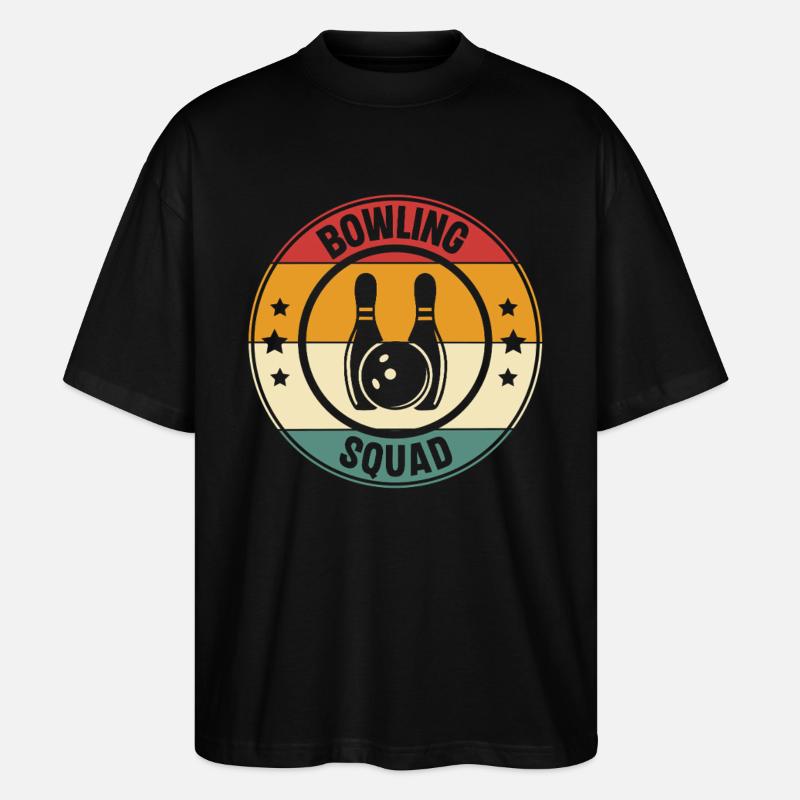 Bowling Squad - Stanley/Stella Oversized Unisex Organic T-shirt Blaster 2.0 - black