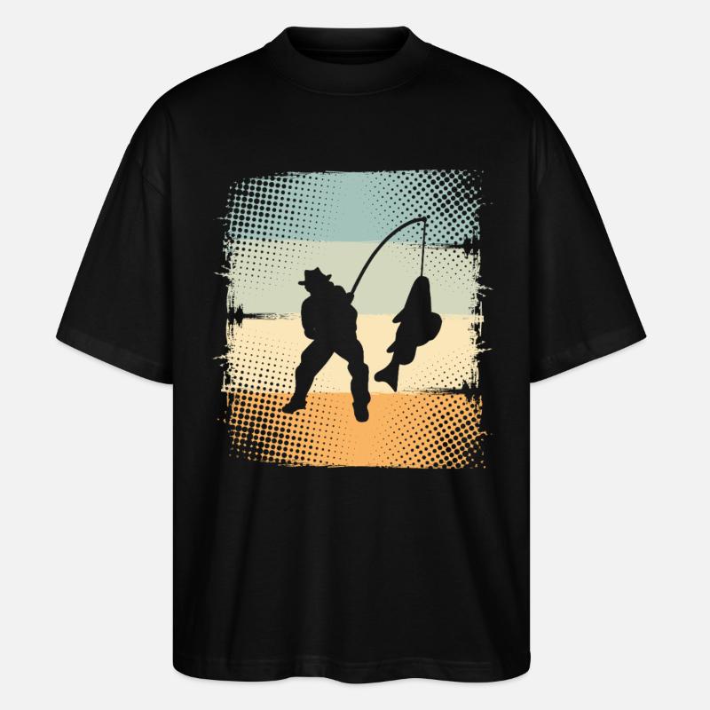 Pêche - T-shirt bio Blaster 2.0 coupe oversize Stanley/Stella Unisexe - noir