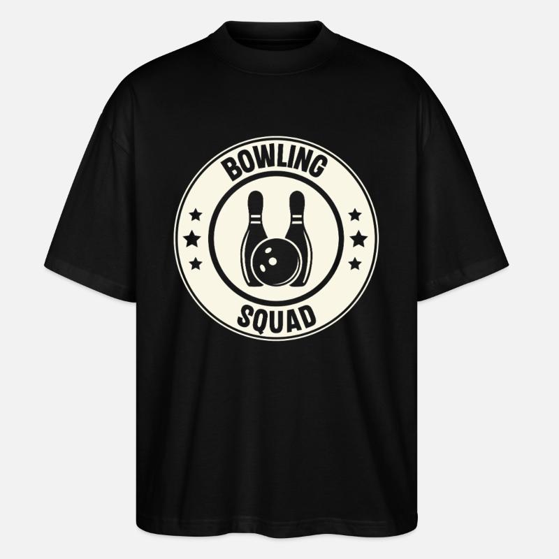 Bowling - T-shirt bio Blaster 2.0 coupe oversize Stanley/Stella Unisexe - noir