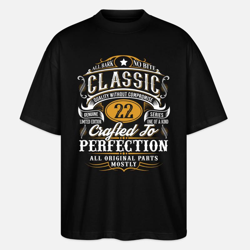22e anniversaire - T-shirt bio Blaster 2.0 coupe oversize Stanley/Stella Unisexe - noir
