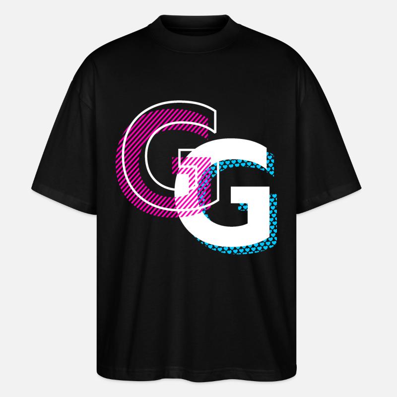 Graffiti G Design Geschenk - Stanley/Stella Oversized Unisex Bio T-Shirt Blaster 2.0 - Schwarz