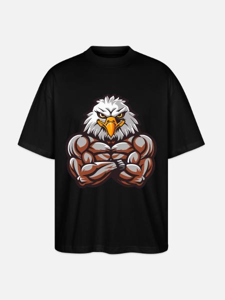 Musculation Eagle Muscles - T-shirt bio Blaster 2.0 coupe oversize Stanley/Stella Unisexe - noir
