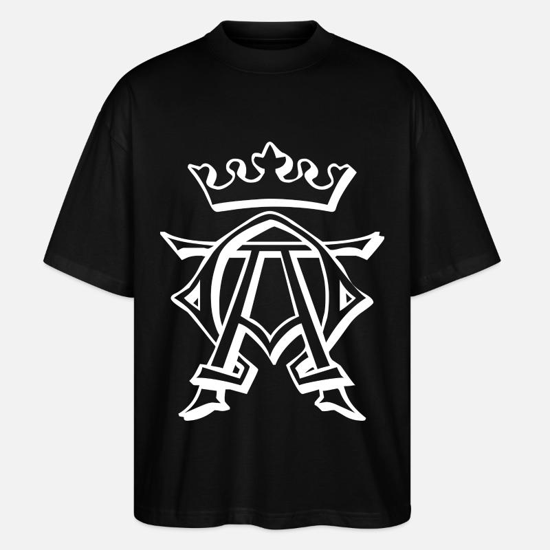 King, crown, king - Stanley/Stella Oversized Unisex Organic T-shirt Blaster 2.0 - black