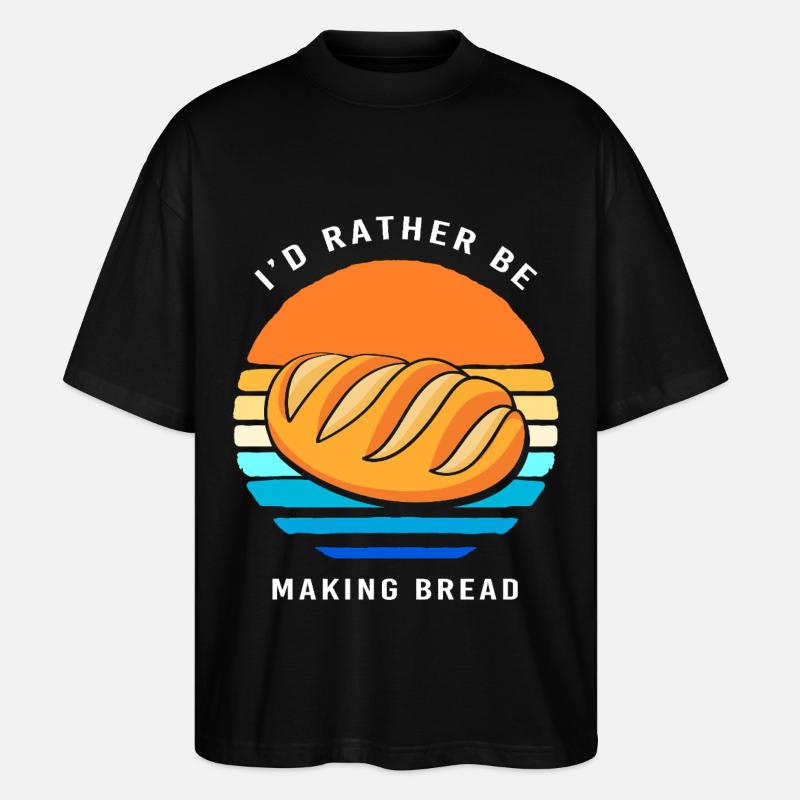 Baker Baker Baking - Stanley/Stella Oversized Unisex Organic T-shirt Blaster 2.0 - black