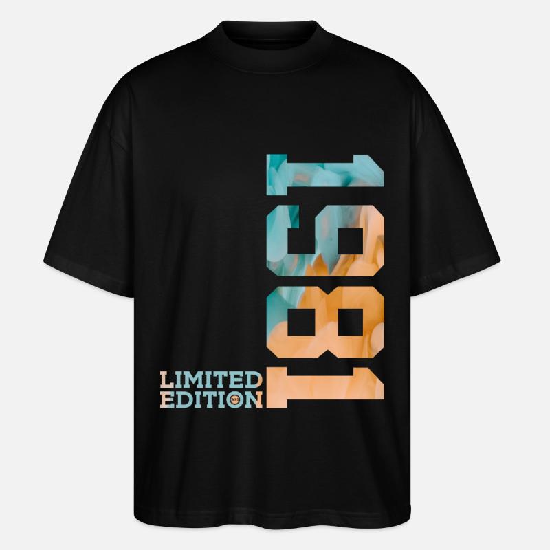 45E ANNIVERSAIRE ÉDITION LIMITÉE 1981 - T-shirt bio Blaster 2.0 coupe oversize Stanley/Stella Unisexe - noir