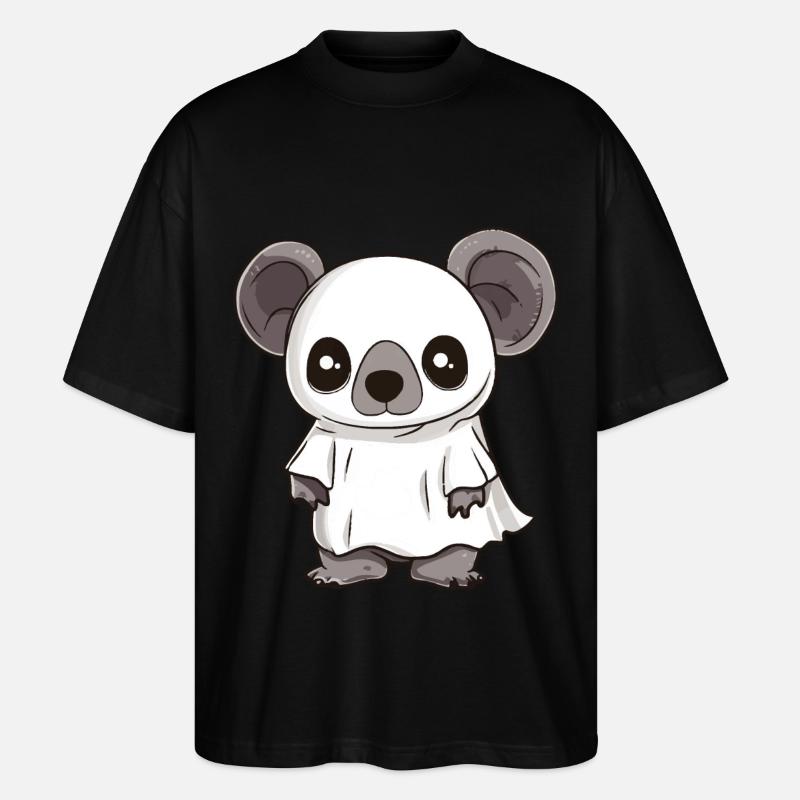 Koala Halloween Comic Geist - Stanley/Stella Oversized Unisex Bio T-Shirt Blaster 2.0 - Schwarz