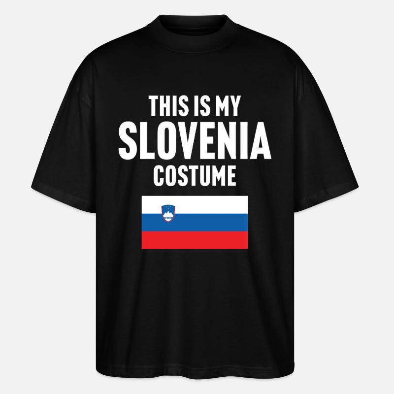 C’est mon costume de Slovénie - T-shirt bio Blaster 2.0 coupe oversize Stanley/Stella Unisexe - noir