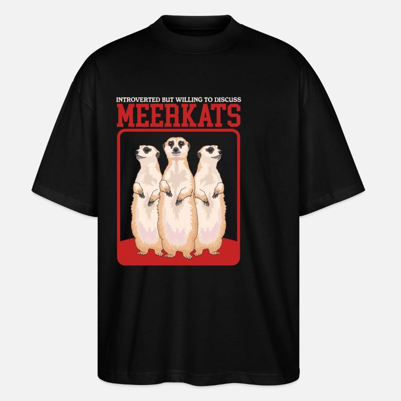 Suricates cool suricates - T-shirt bio Blaster 2.0 coupe oversize Stanley/Stella Unisexe - noir