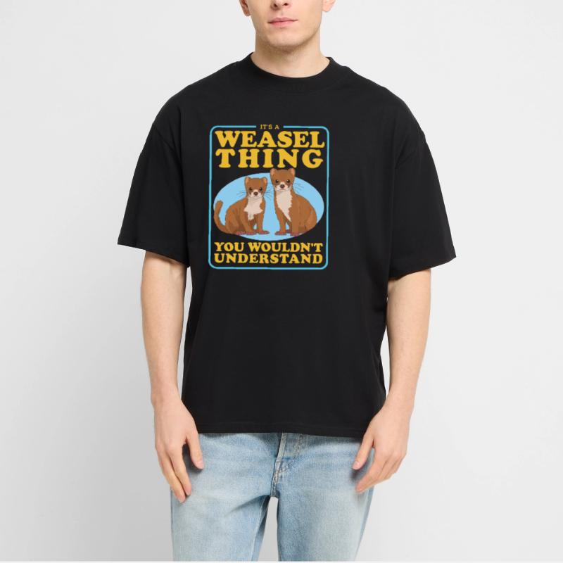Weasel Mouse Weasel Dwarf Weasel Gift Stanley/Stella Oversized Unisex Organic T-shirt Blaster 2.0