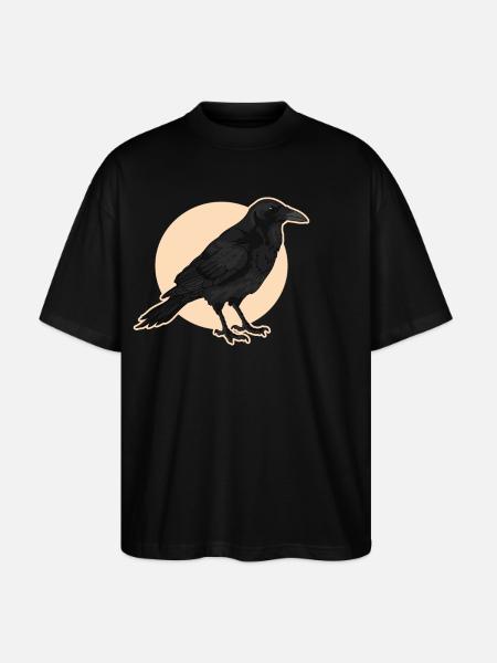 Crows Ravens Birds Gifts - Stanley/Stella Oversized Unisex Organic T-shirt Blaster 2.0 - black