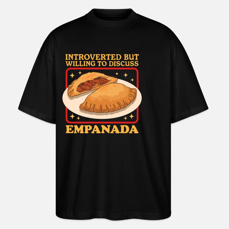 Empanadas Dumpling Empanada Gift - Stanley/Stella Oversized Unisex Organic T-shirt Blaster 2.0 - black