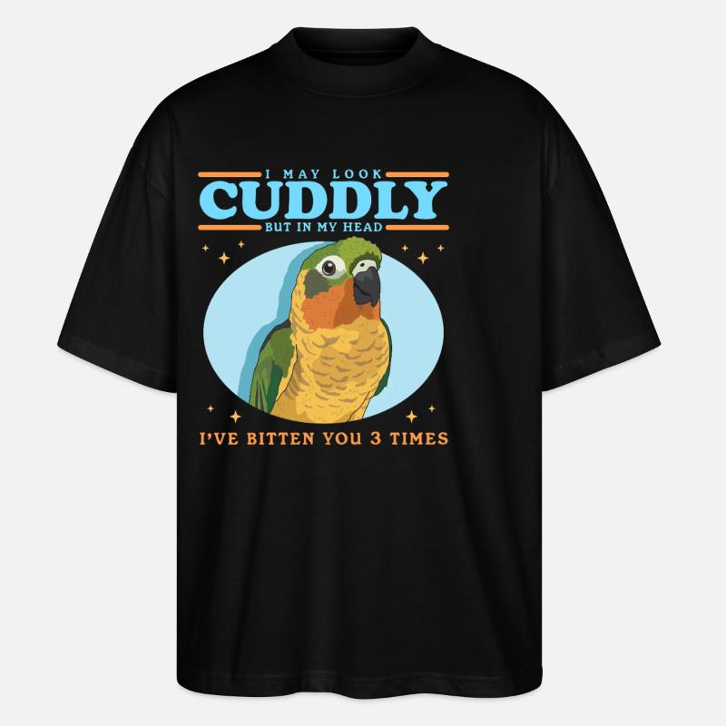 Conure Conure’s Parrots Gifts - T-shirt bio Blaster 2.0 coupe oversize Stanley/Stella Unisexe - noir