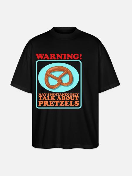 Pretzel Pretzels Pretzel Lover Gift - Stanley/Stella Oversized Unisex Organic T-shirt Blaster 2.0 - black