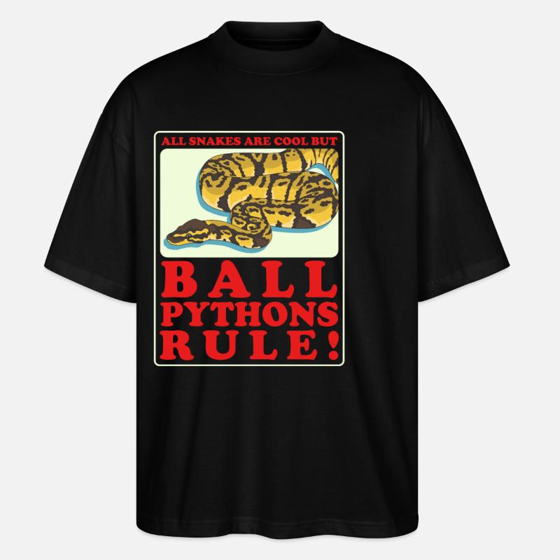 King Python Python Snake Gift - Stanley/Stella Oversized Unisex Organic T-shirt Blaster 2.0 - black